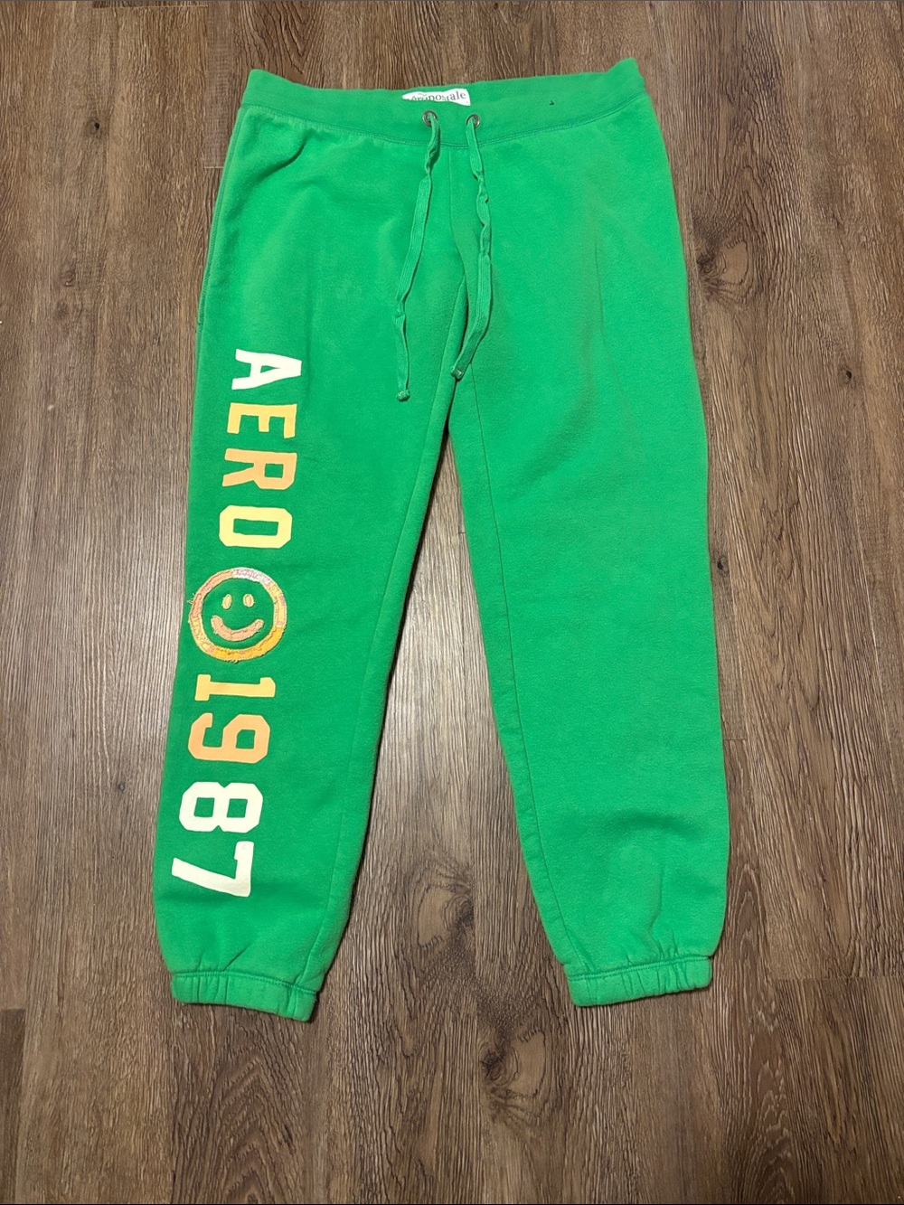 vintage aeropostale green joggers